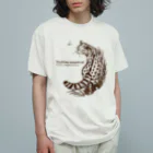 MUSEUM LAB SHOP MITの【前印刷】オーガニックコットンTシャツ＊ツシマヤマネコ Organic Cotton T-Shirt