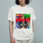 ○たこたこハウスのとぶカニ🦀くん オーガニックコットンTシャツ