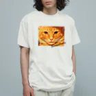 太々しい猫、玉三郎。の虚無さぶろう Organic Cotton T-Shirt