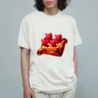 くまがすきのくまパン（さくらんぼのデニッシュ） Organic Cotton T-Shirt