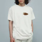 月宮七四のカレイ オーガニックコットンTシャツ