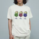 のびネコとおさかなのお店のねこねこカラフルクリームソーダ Organic Cotton T-Shirt