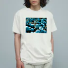 アオフジマキのアジサイ Organic Cotton T-Shirt