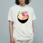 Draw freelyの居候　海鮮丼ver Organic Cotton T-Shirt