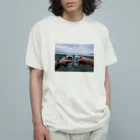 MOKSEAの夏曇江ノ島 オーガニックコットンTシャツ