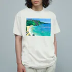 Kie Tanakaのバリ島の海 Organic Cotton T-Shirt