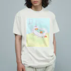 猫毛布ストアのバスルームの蟹 Organic Cotton T-Shirt