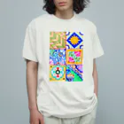 キラリズムのカラフル夏模様 オーガニックコットンTシャツ