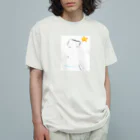 Hotatetomocoのきいろい花 オーガニックコットンTシャツ