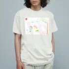 primurascoticaの青い鳥のいる風景 オーガニックコットンTシャツ