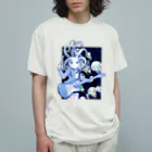 やまびこやまのロックタコ少女 オーガニックコットンTシャツ