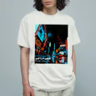 homofuturusのMidnight urban street オーガニックコットンTシャツ