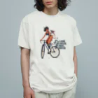 nidan-illustrationの"FLAME TONGUE STEEL WORKS" オーガニックコットンTシャツ