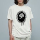Alba spinaのエケベリア モノクロ Organic Cotton T-Shirt
