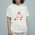 おとむしふぁくとりーのおと星人とうさピコ オーガニックコットンTシャツ