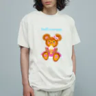 merryG    のプリフワのくま  ソフトクリーム オーガニックコットンTシャツ