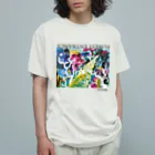 羽根web..net STOREのFOREST ENTRANCE Tシャツ(白) オーガニックコットンTシャツ