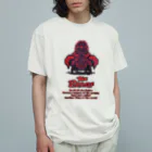 pixel9999のb.b.d.o.f_Red オーガニックコットンTシャツ