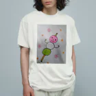 ねこの森でお散歩のだんごちゃん Organic Cotton T-Shirt