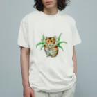 あぽりのゴールデンハムスターカラー オーガニックコットンTシャツ