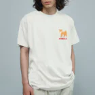 しばじるしデザインのシバホリック（赤） オーガニックコットンTシャツ