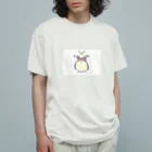 トリメガネのオカメのキョエコ オーガニックコットンTシャツ