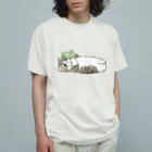 mofusandの寝落ち オーガニックコットンTシャツ