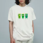 おばけ商店のおばけTシャツ＜かっぱ会議＞ オーガニックコットンTシャツ