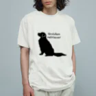 うちのあかりん家のmy dog Golden retriever  オーガニックコットンTシャツ