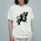 tiMo'sのシルエット フェアリー オーガニックコットンTシャツ