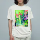 NEON LIGHT STARSのグリーンランタン オーガニックコットンTシャツ