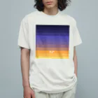 はちよんごの空色グラデ(夕～夜) オーガニックコットンTシャツ