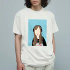 首さんのライバーンタ BLUE オーガニックコットンTシャツ