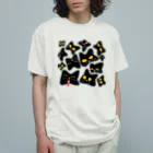 ﾄﾙｺﾞﾚのネコアメーバ　ブラック Organic Cotton T-Shirt