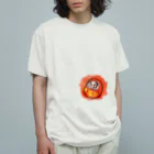 ぽかぽか屋のニコニコのダルマちゃん Organic Cotton T-Shirt