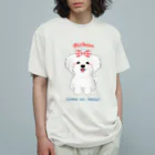 Wans Joie/ワンズジョワのスマイルビション女の子 オーガニックコットンTシャツ