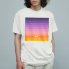 はちよんごの空色グラデ(宵～朝) オーガニックコットンTシャツ