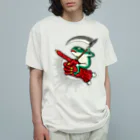 DM7WORKSのお試し支店のBRUTAL FROG ARMY 蛙ライダー Organic Cotton T-Shirt