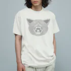 MOGWAYのあくび猫 オーガニックコットンTシャツ