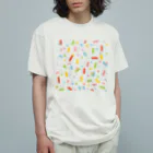 Illustrator イシグロフミカのひらがな オーガニックコットンTシャツ