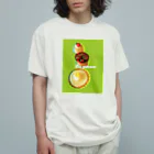 元気いっぱいのLes gateaux. オーガニックコットンTシャツ