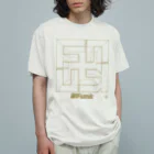 DEATHPOGRAPHYの卍FUNK LINE 1 GD オーガニックコットンTシャツ