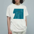 tae/多恵の夏の風と本 オーガニックコットンTシャツ
