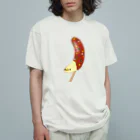 Draw freelyのチョコバナナ オーガニックコットンTシャツ