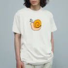 Table fruitのカタツムリ オーガニックコットンTシャツ