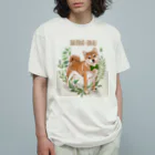 Design Studio Fruit JamのSHIBA-INU オーガニックコットンTシャツ