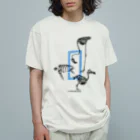 どうぶつのホネ、ときどきキョウリュウ。の不思議の国の Organic Cotton T-Shirt