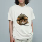 CHIKUWAのライオンちくわ オーガニックコットンTシャツ