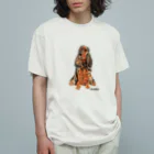 woohlaの優雅なイングリッシュコッカー Organic Cotton T-Shirt