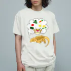 もむのふの爬虫類グッズやさんの夢見るフトアゴちゃん Organic Cotton T-Shirt